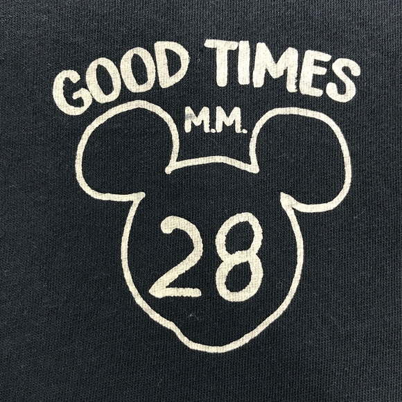 Men's Tank Top Mickey Mouse 28 Navy Blue Crewneck - Picture 2 of 8